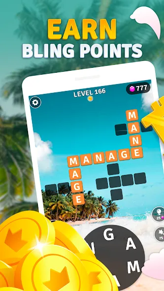 Word Breeze - Earn Bitcoin (Уорд Бриз)  [МОД Unlocked] Screenshot 1