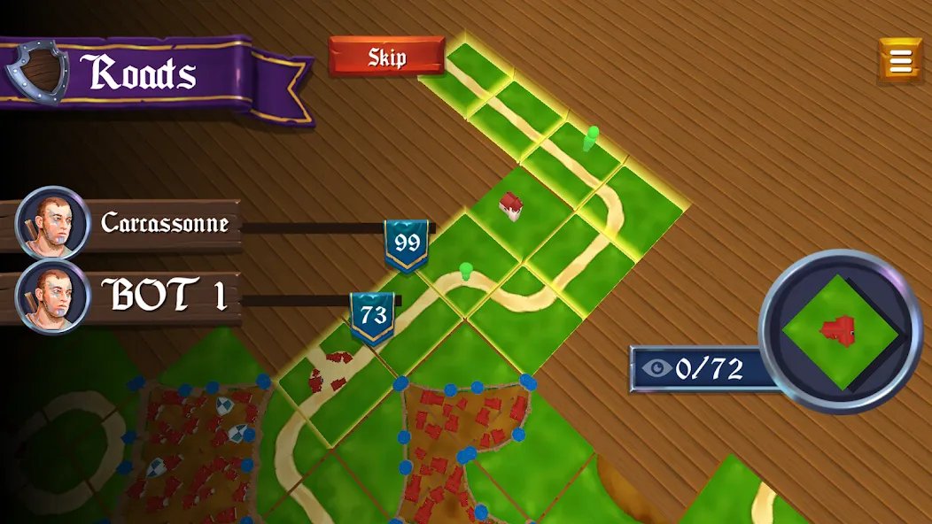 War of Carcassonne board Games (Каркассон)  [МОД Бесконечные монеты] Screenshot 5