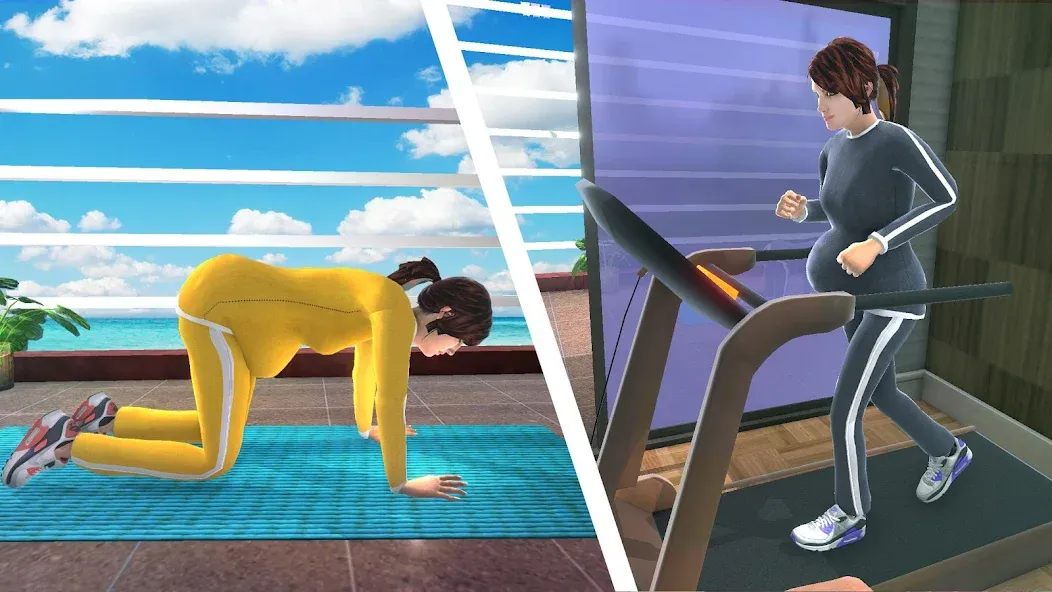 Pregnant Mother Simulator Game (Симулятор беременной мамы)  [МОД Бесконечные монеты] Screenshot 4