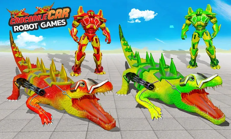 Robot Game Transform Crocodile  [МОД Бесконечные деньги] Screenshot 4