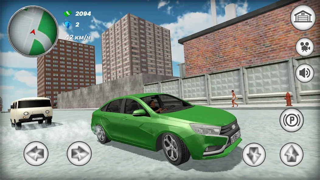 Русская тачка Лада Веста  [МОД Много монет] Screenshot 4