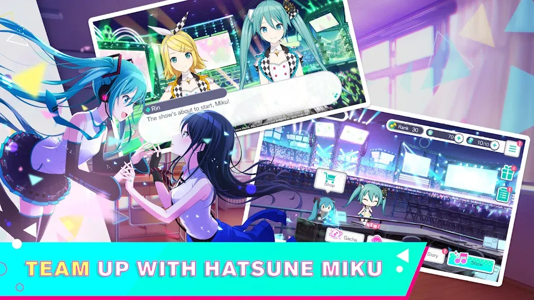 HATSUNE MIKU: COLORFUL STAGE! (Хацуне Мику)  [МОД Все открыто] Screenshot 1