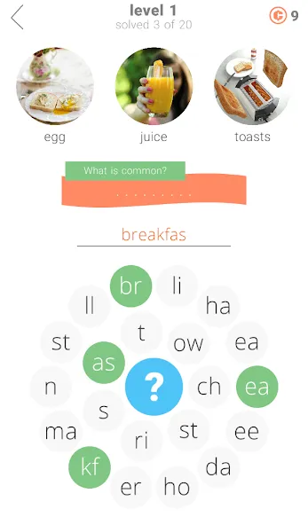 3 Circles: Word Game  [МОД Много монет] Screenshot 1