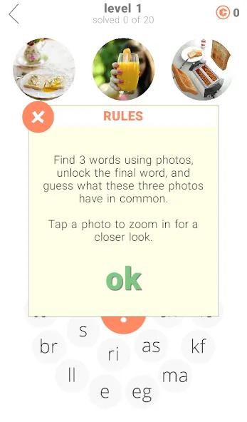 3 Circles: Word Game  [МОД Много монет] Screenshot 2