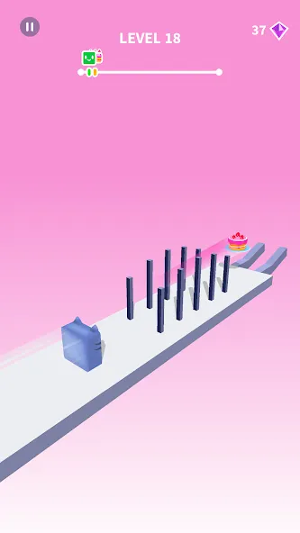 Jelly Shift - Obstacle Course (Джелли Шифт)  [МОД Много денег] Screenshot 2