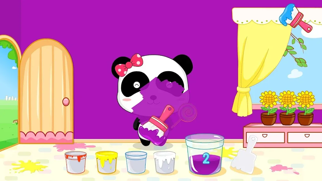 Baby Panda's Color Mixing  [МОД Бесконечные деньги] Screenshot 2