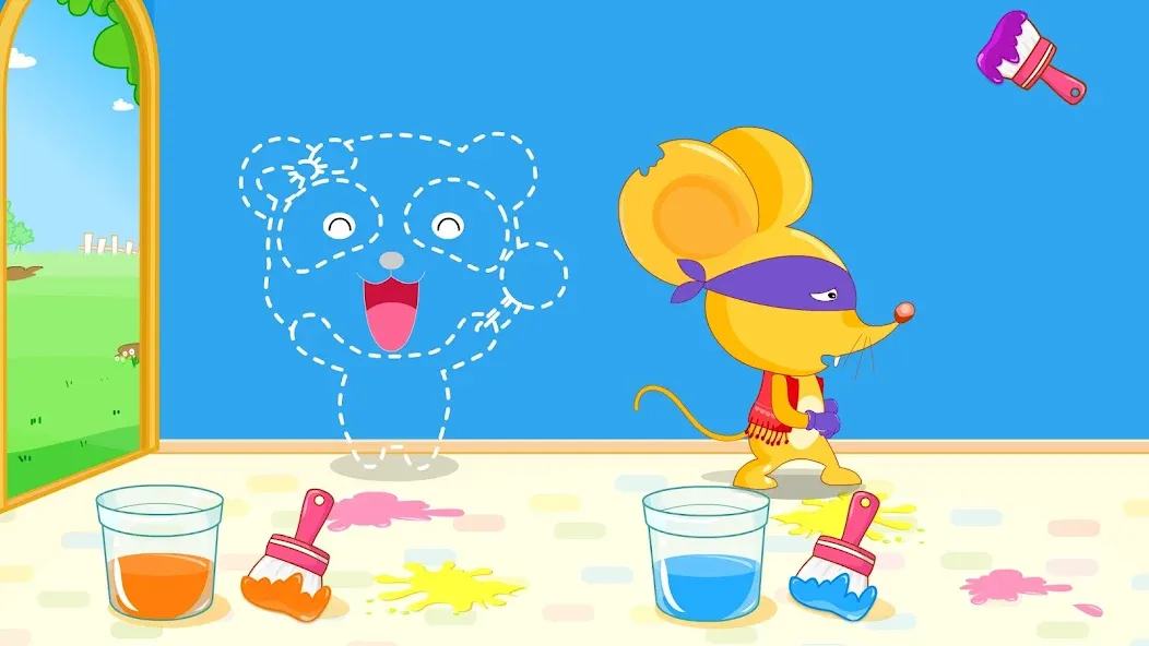 Baby Panda's Color Mixing  [МОД Бесконечные деньги] Screenshot 3