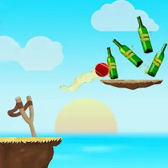 Взлом Hit Bottles Knock Down 2  [МОД Много монет] - стабильная версия apk на Андроид