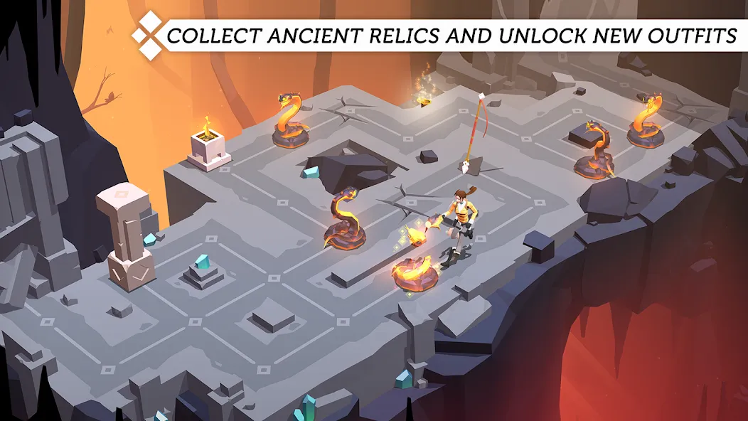 Lara Croft GO (Лара Крофт ГО)  [МОД Бесконечные монеты] Screenshot 5