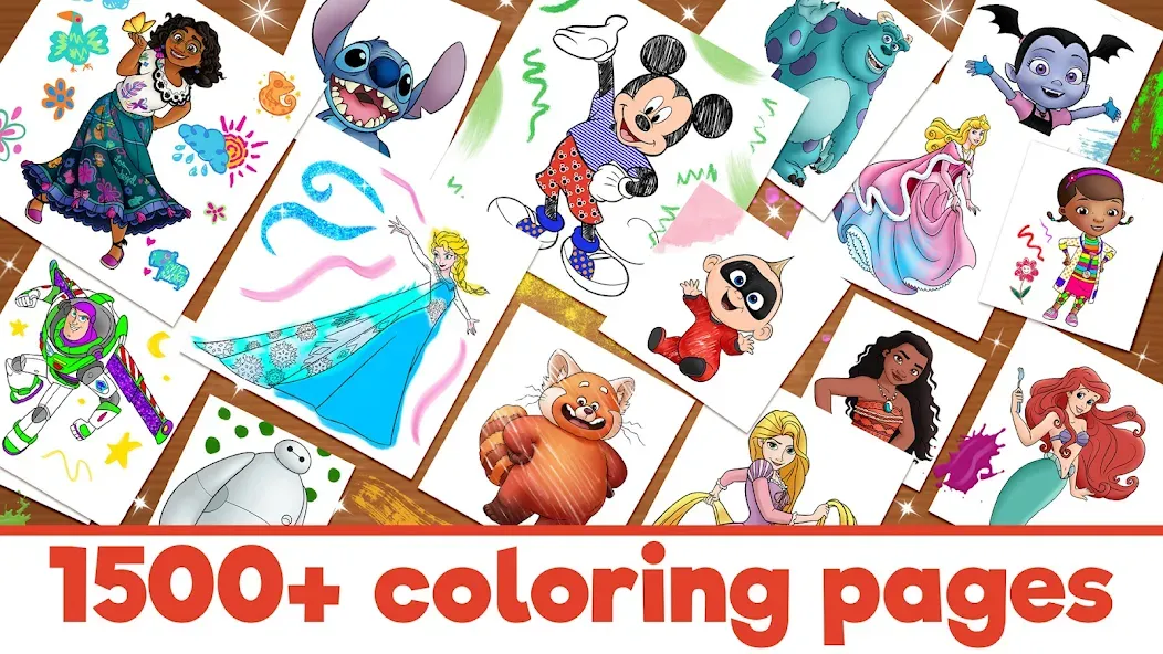 Disney Coloring World (Дисней)  [МОД Mega Pack] Screenshot 1