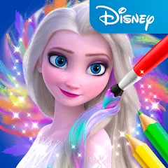 Скачать взлом Disney Coloring World (Дисней)  [МОД Mega Pack] - стабильная версия apk на Андроид
