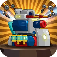 Скачать взломанную Mini Robot Tank : idle (Мини Робот Танк)  [МОД Mega Pack] - стабильная версия apk на Андроид