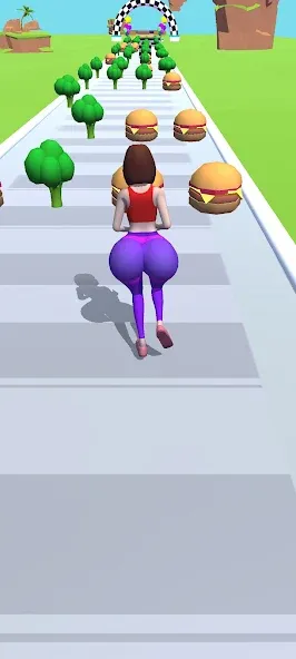 Twerk Race 3D: Belly Body Run (Тверк Рейс 3D)  [МОД Много денег] Screenshot 2