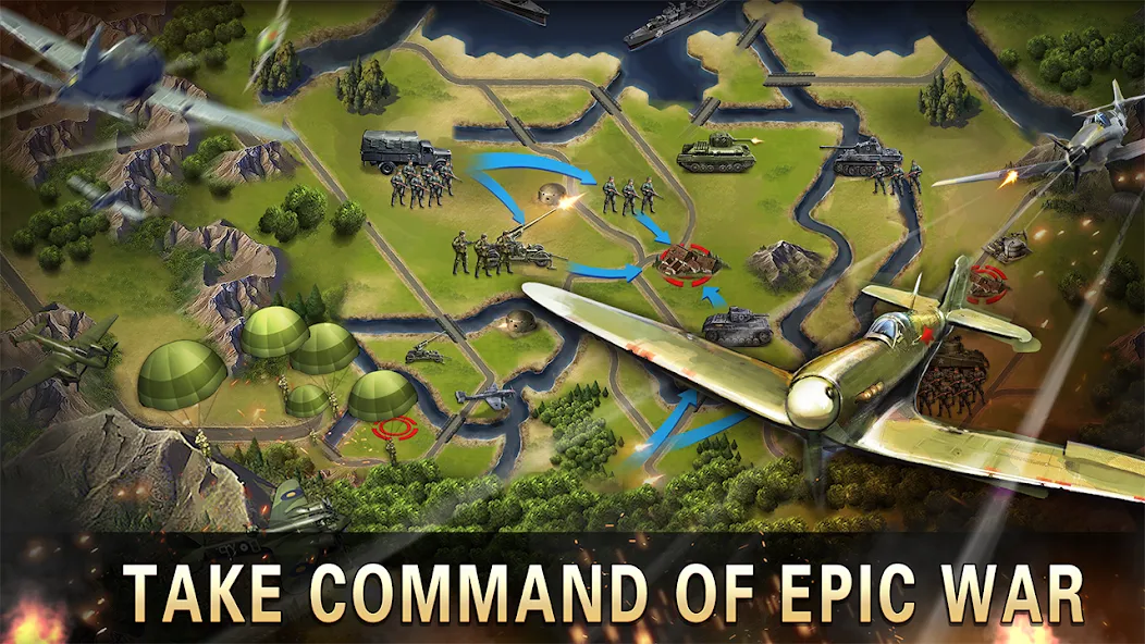 World War 2:WW2 Strategy Games (Вторая мировая война)  [МОД Все открыто] Screenshot 5