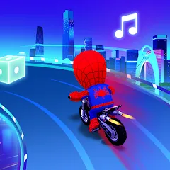 Скачать взломанную Beat Racing:Car&Music game (Бит Кар Гонки игра музыки )  [МОД Много монет] - стабильная версия apk на Андроид