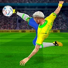 Скачать взломанную Play Football: Soccer Games (тар Футбол 23)  [МОД Все открыто] - последняя версия apk на Андроид
