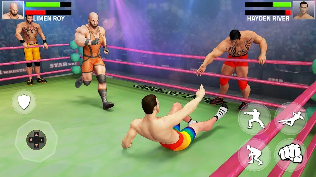 Tag Team Wrestling Game (Таг Тим Реслинг Гейм)  [МОД Menu] Screenshot 1