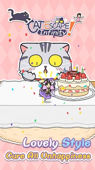 Cat Escape! Infinity！  [МОД Все открыто] Screenshot 1