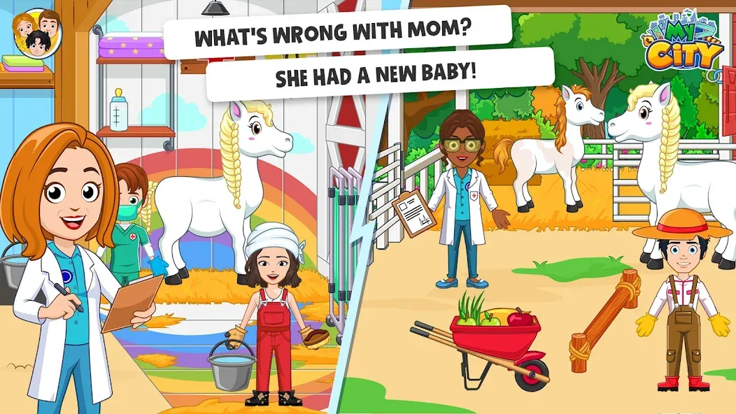 My City: Star Horse Stable (Мой город)  [МОД Много денег] Screenshot 3