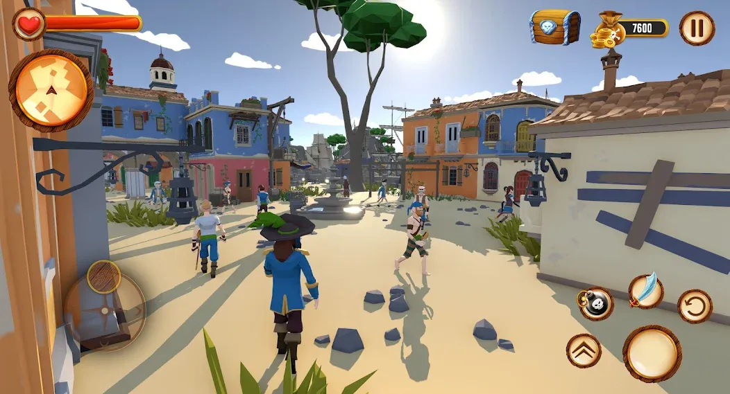 Pirate Polygon Caribbean Sea (Пиратская Полигон Карибское море)  [МОД Много монет] Screenshot 5