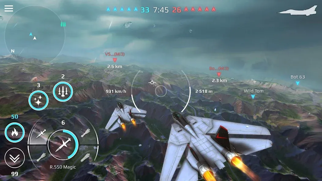 Sky Combat: War Planes Online (Скай Комбат)  [МОД Все открыто] Screenshot 4