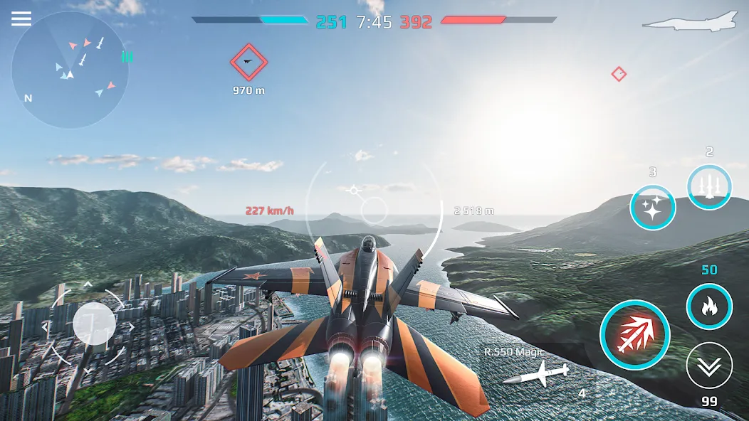 Sky Combat: War Planes Online (Скай Комбат)  [МОД Все открыто] Screenshot 5