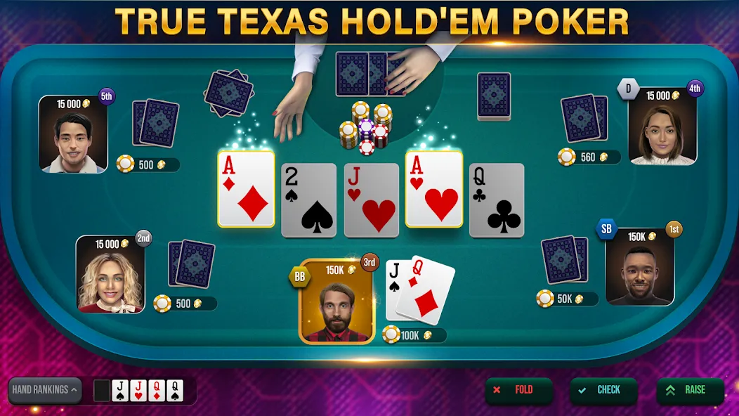 Poker Tour: Texas Holdem World (Покер Тур)  [МОД Menu] Screenshot 1