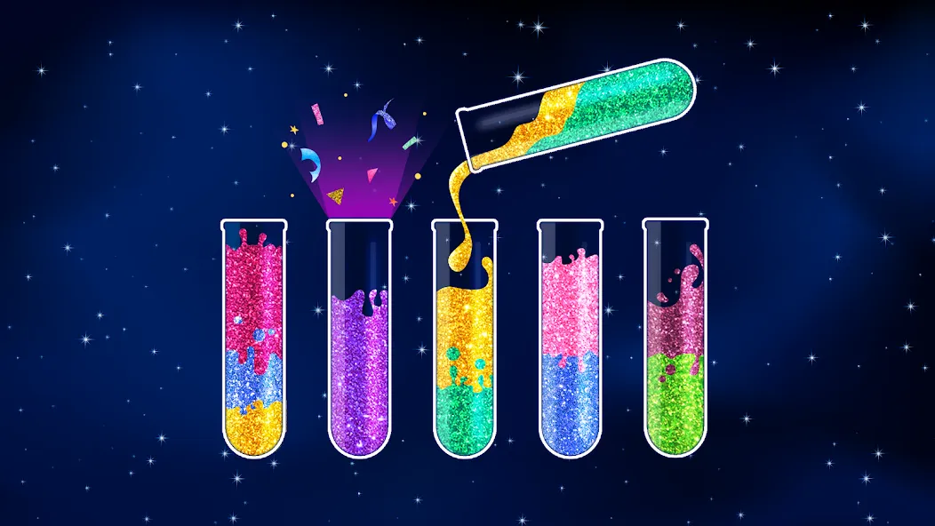 Water Sort Puzzle - Color Game (Уотер Сорт Пазл)  [МОД Все открыто] Screenshot 1