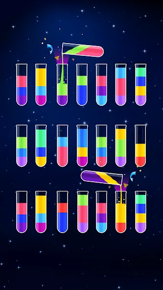 Water Sort Puzzle - Color Game (Уотер Сорт Пазл)  [МОД Все открыто] Screenshot 3