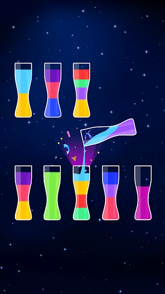 Water Sort Puzzle - Color Game (Уотер Сорт Пазл)  [МОД Все открыто] Screenshot 4