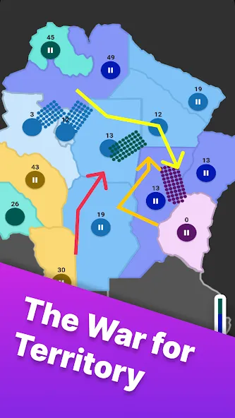 Territory games: tactics war (Тактикс ио)  [МОД Unlimited Money] Screenshot 1