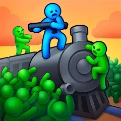 Скачать взломанную Train Defense: Zombie Game (Трейн Дефенс)  [МОД Бесконечные деньги] - стабильная версия apk на Андроид