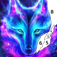 Скачать взлом Wolf Coloring Book Color Game (Вульф Колоринг Бук Колор Гейм)  [МОД Много денег] - стабильная версия apk на Андроид